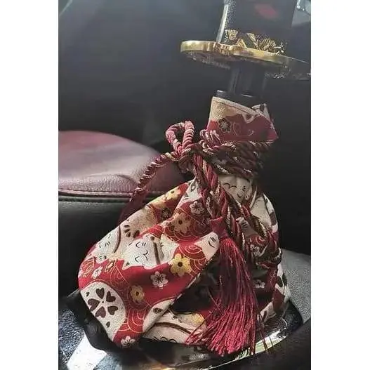Maneki Neko Cat Red Gear Boot Cover 1