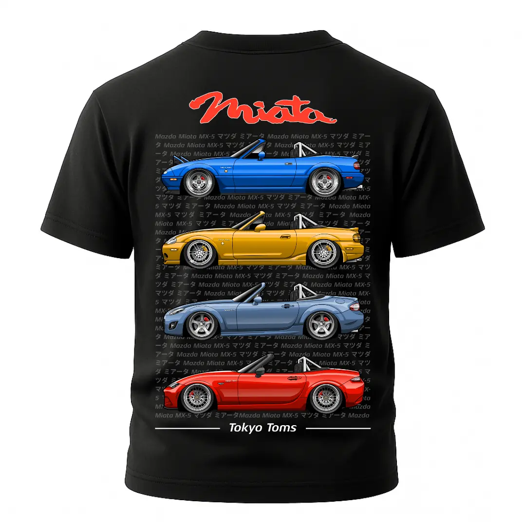 Mazda Miata Generations T-Shirt 1