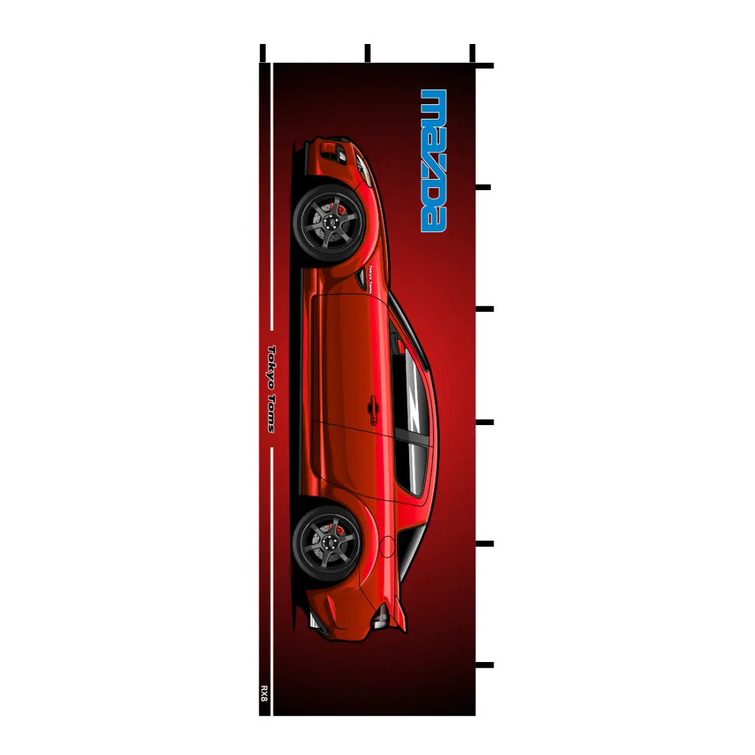 Nobori Mazda Rx8 Flag 1