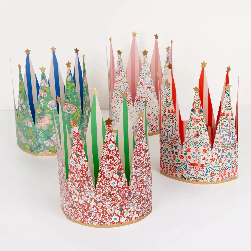 Meri Meri X Liberty Festive Party Crowns 1