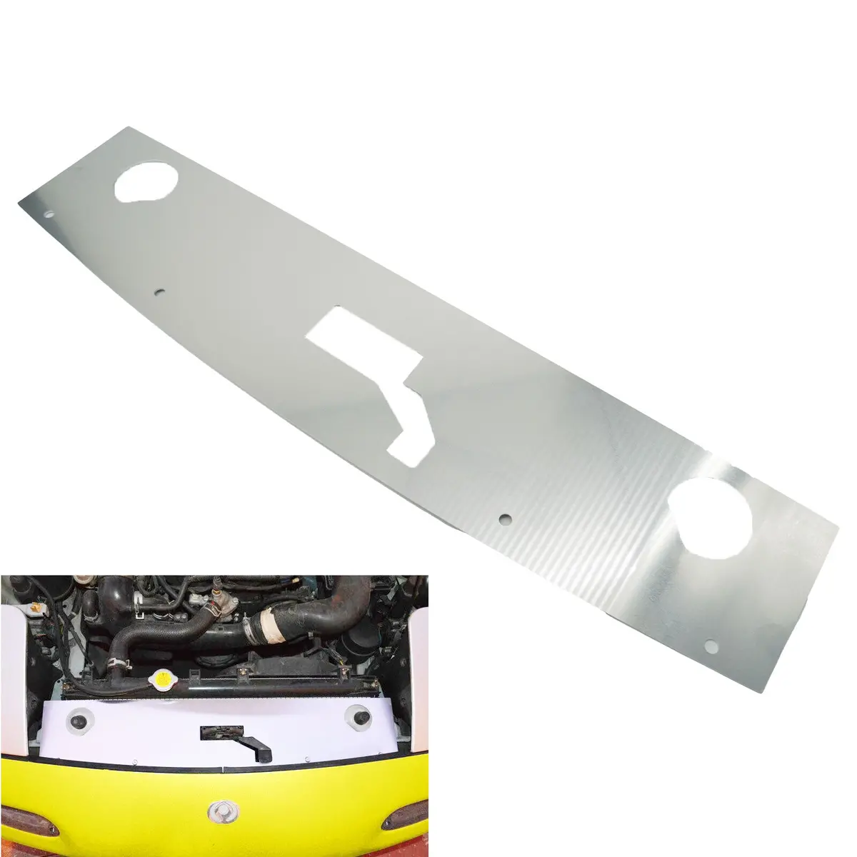 Radiator Cooling Panel Slam Cover Aluminum, Mazda Mx5 Mk1 Na, Mx-5 Miata Us 1