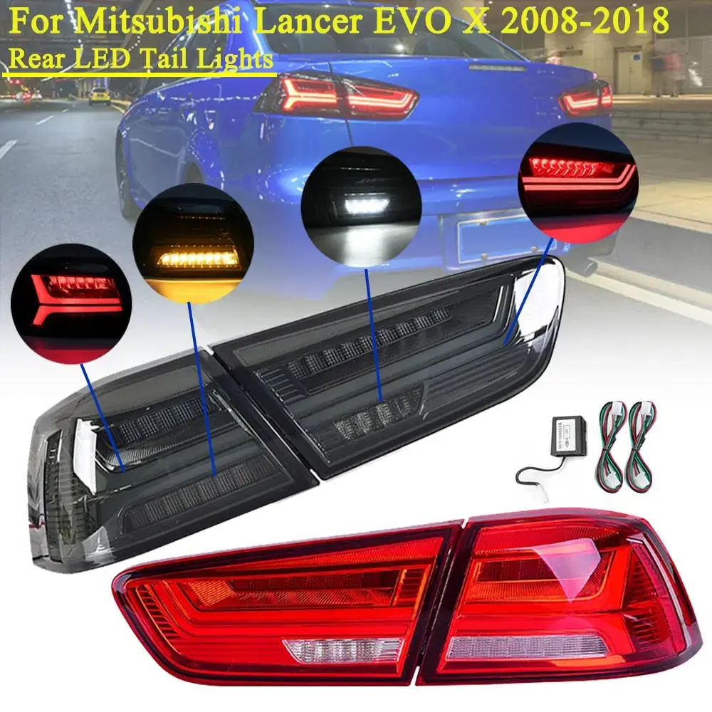Mitsubishi Lancer Evo X 2008-2017 Rear Led Tail Brake Light 1