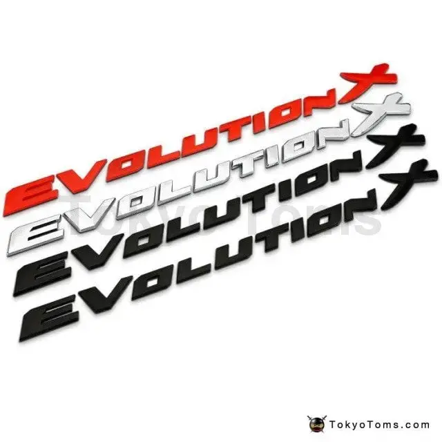 Mitsubishi Lancer Evolution X Letters 1