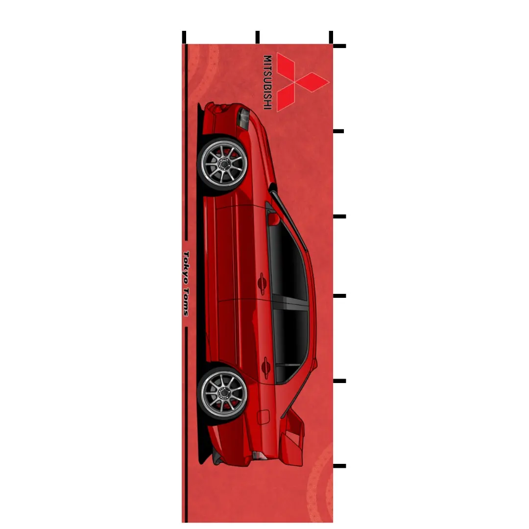 Nobori Mitsubishi Evo Red Flag 1