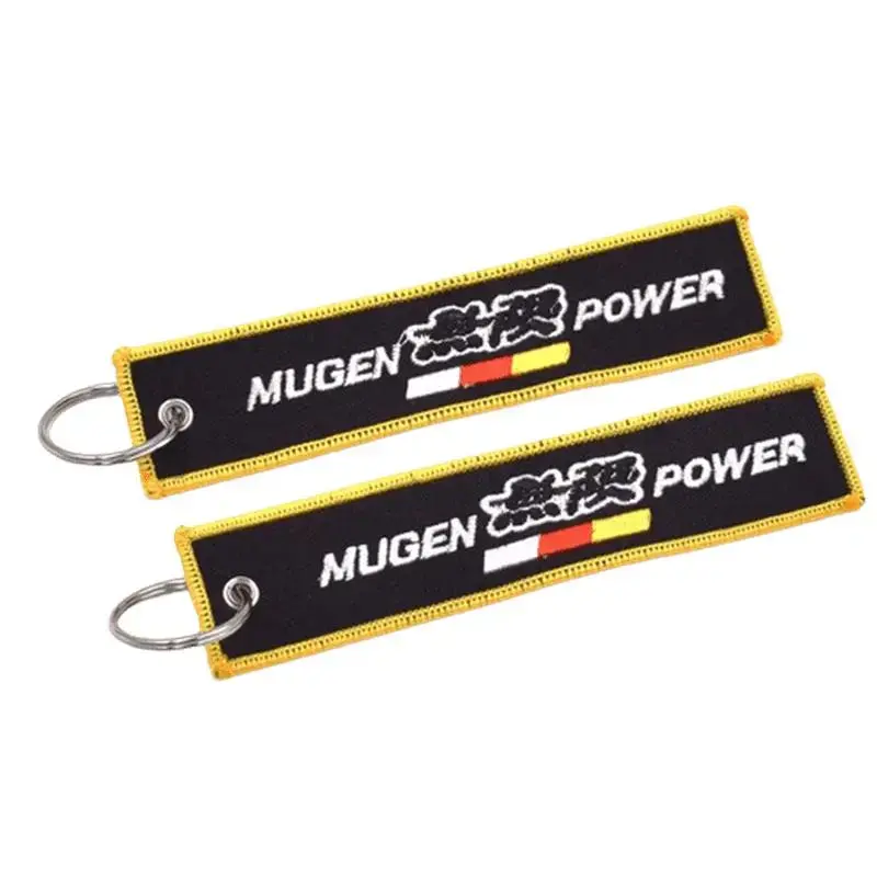 Mugen Key Chain Jet Tag Yellow 1