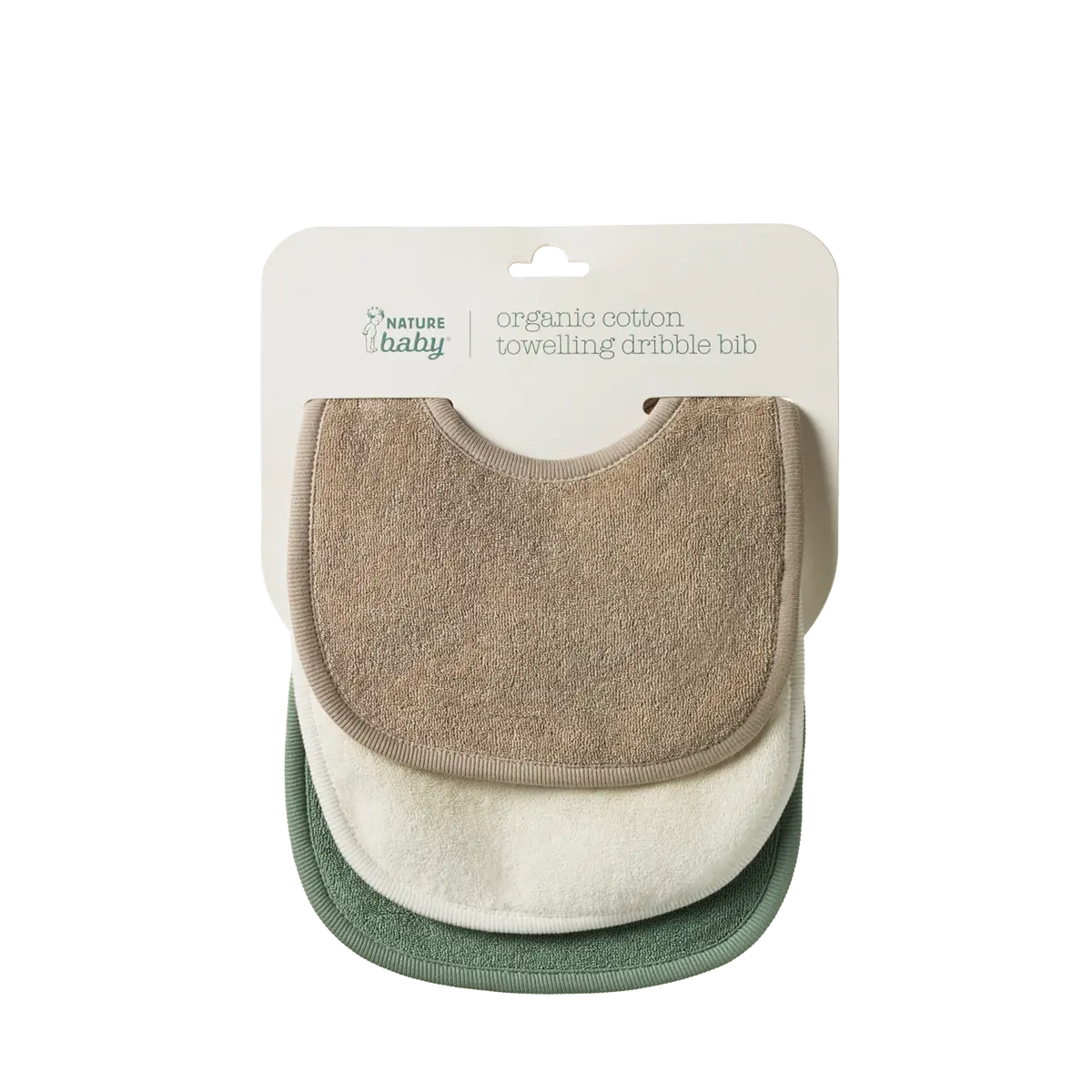 Dribble Bibs 3 Pack - Natural/Nougat/Lily Pad 1