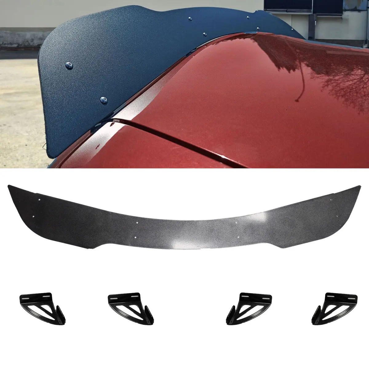 Miata Mx-5 Nb Ducktail Spoiler Duckbill Trunk Wing Mk2 Mk2.5 Aluminum 1