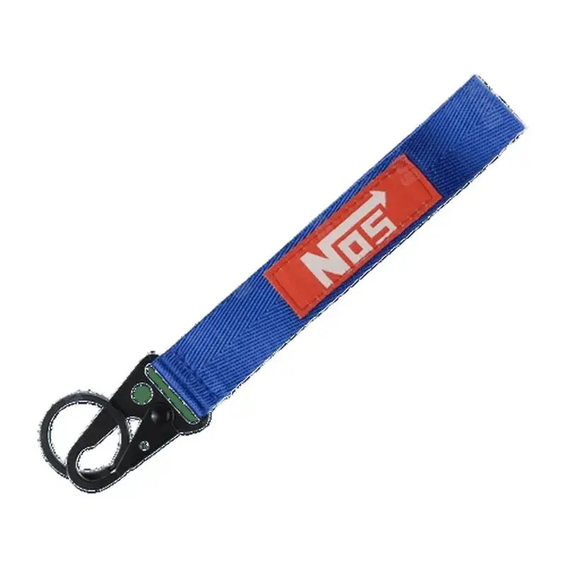 Nos Tow Hook Clasp Keychain Blue 1