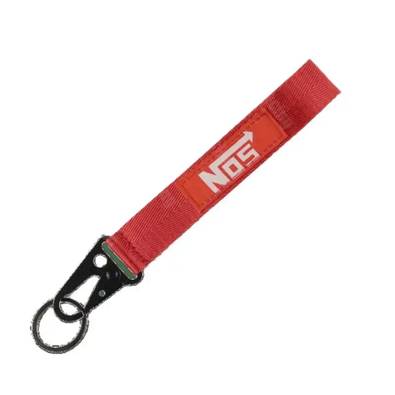 Nos Tow Hook Clasp Keychain Red 1