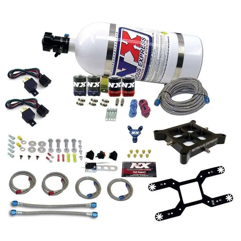 Nitrous Express Duel Stage Billet Crossbar Kit With Bottle Nitrous System 1
