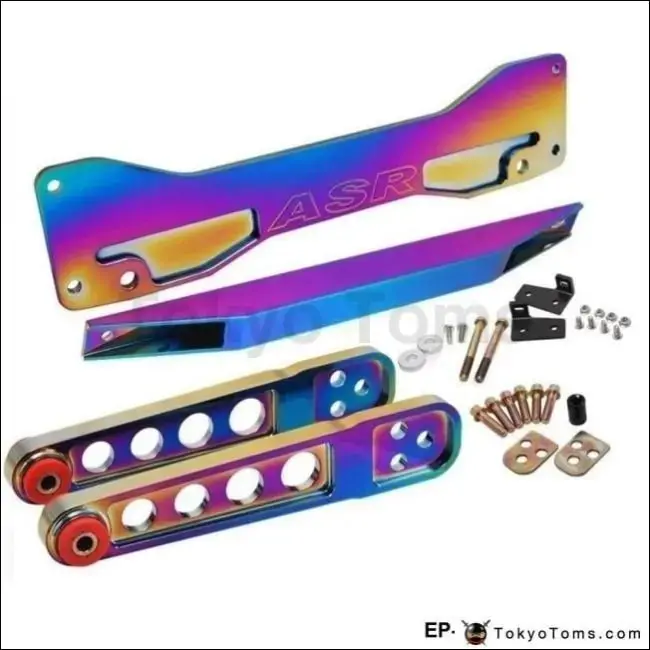 Neochrome Rear Subframe Brace+Tie Bar+Rear Lower Control Arm For Honda Civic 1