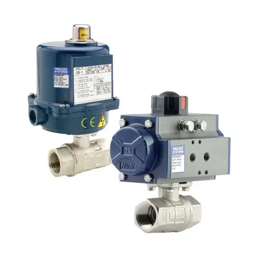 Full Bore Ball Valves - Nickel Plated, Brass Actuated Scr Bsp 1