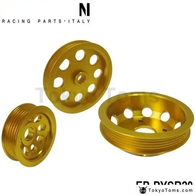 Nissan S15 S14 Sr20 Engine Motor Bay Gold Underdrive Crank Pulley Jdm Tune 1