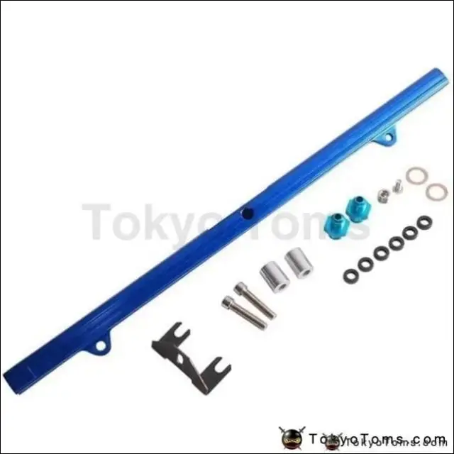 Nissan Skyline Bnr32 R33 34Gtr R34 88-On Rb26 Aluminium Billet Top Feed Injector Fuel Rail Turbo Kit Blue 1
