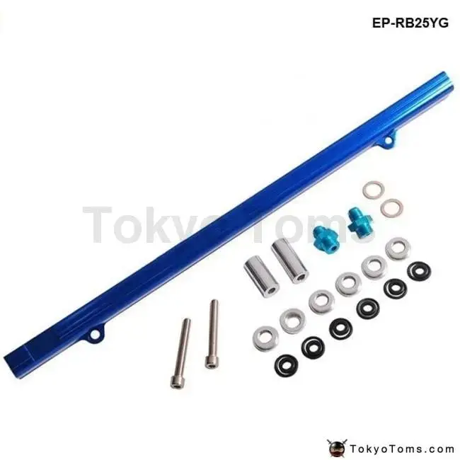 Nissan Skyline Rb25 Ecr33 Aluminium Billet Top Feed Injector Fuel Rail Turbo Kit Blue High Quality 1