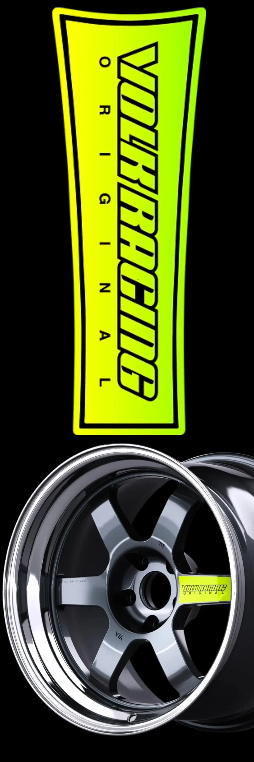 Nobori Volk Te37 Green Flag 1