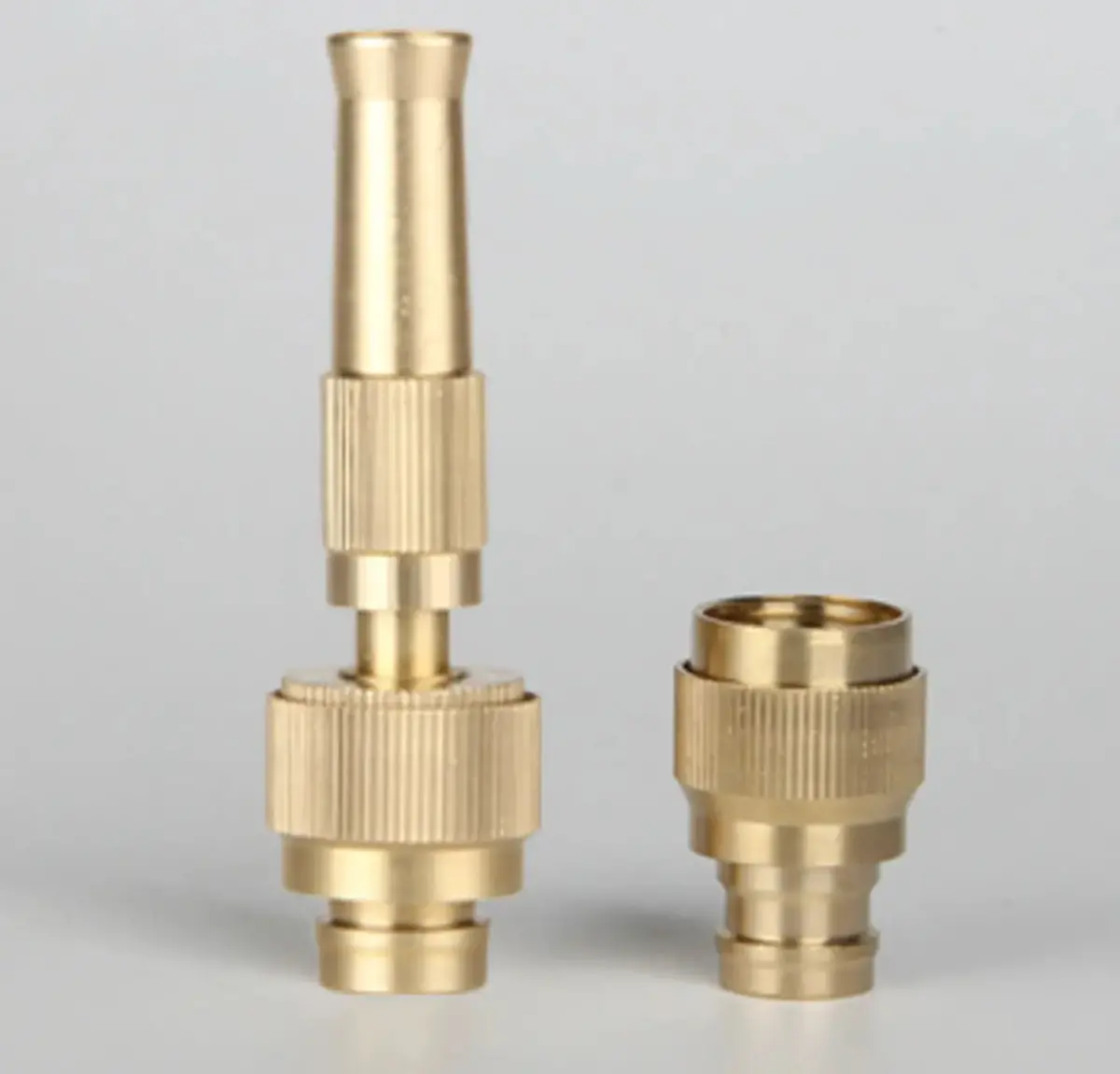 Nozzle Solid Brass 4" Adjustable Flexible Heavy Duty Set 1