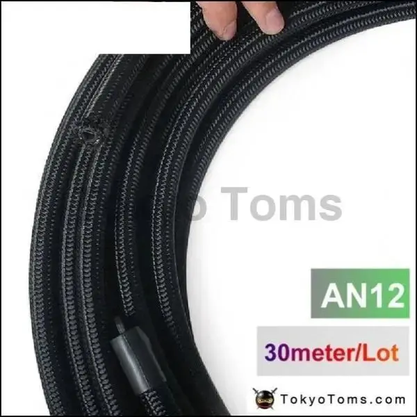 2013 Very High Quality - An12 Cotton Over Braided Fuel / Oil Hose Pipe Tubing Light Weight, 30 Meters Roll Tk-Hyg12 1