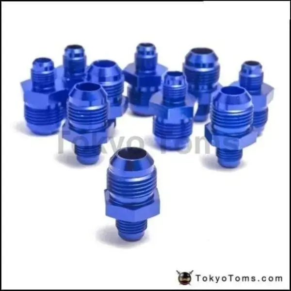 10Pcs/Lot Hose End Fitting/ Oil Cooler Fitting  An6-An10 For Braided Hose Fuel Oil Water  (Blue,H Q) Tk-Fitting An6-An10 1