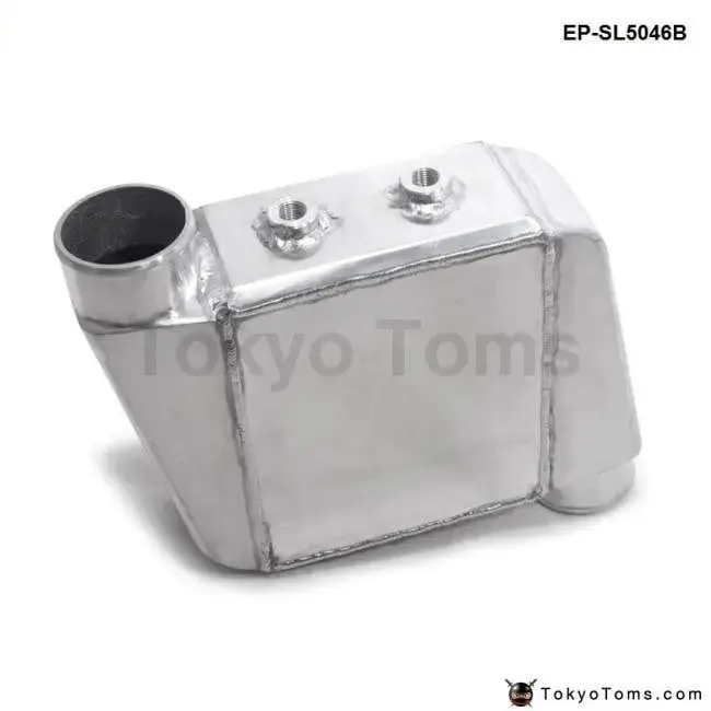 Universal Aluminum Bar & Plate Front Mount Water-To-Air Intercooler Inlet/Oulet 3.5" Core: 250 X 220 X 115Mm 1