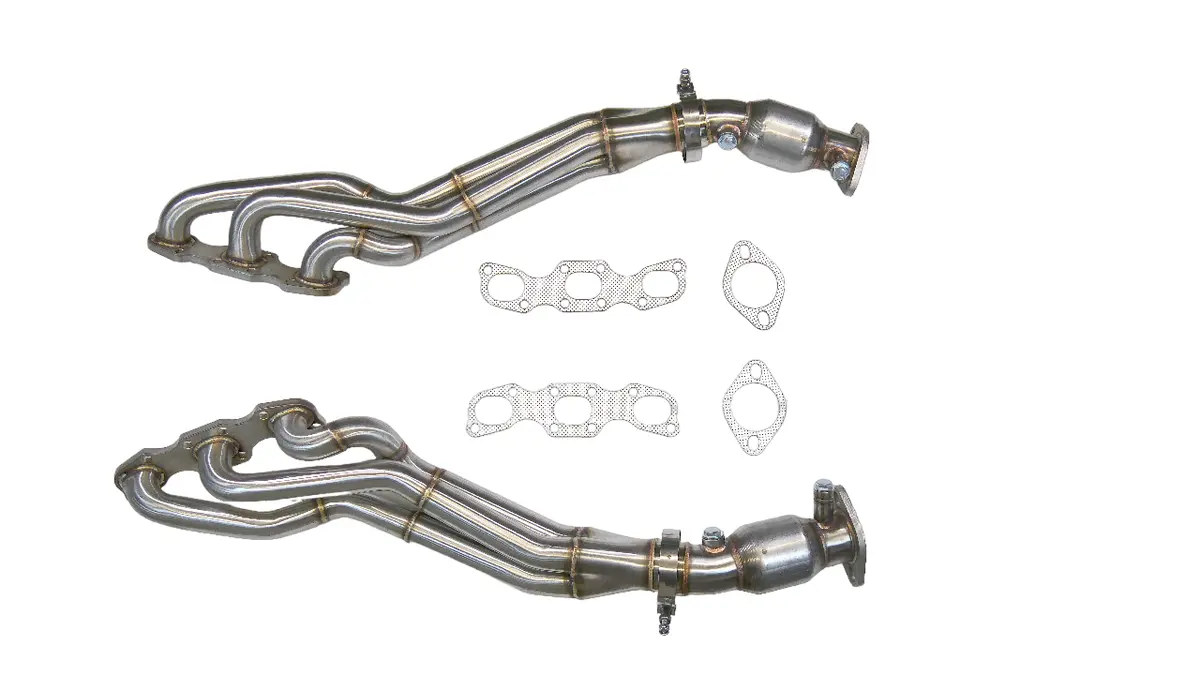 Plm Long Tube Headers Catted - Nissan Vq35de Hr 350Z G35 370Z 1