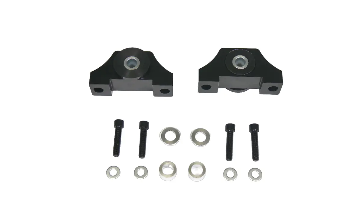 Precision Works Billet Engine Torque Mounts Black Edition - Honda B-Series B18 B20 B16 1