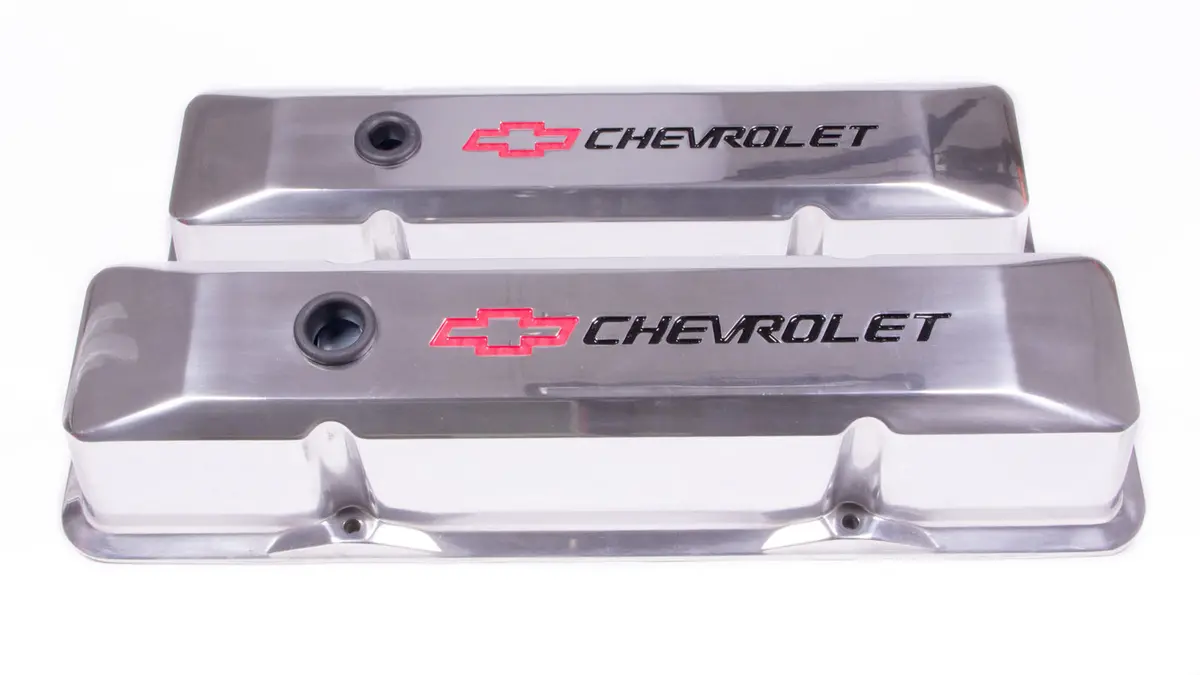 Sbc Polished Die Cast V/C's - Tall W/Baffle 1