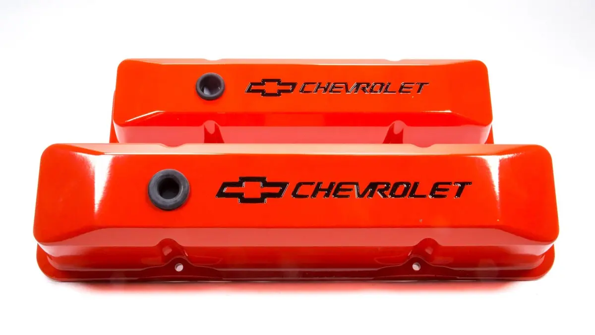 Sbc Chevy Orange Diecast V/C's Recessed 1