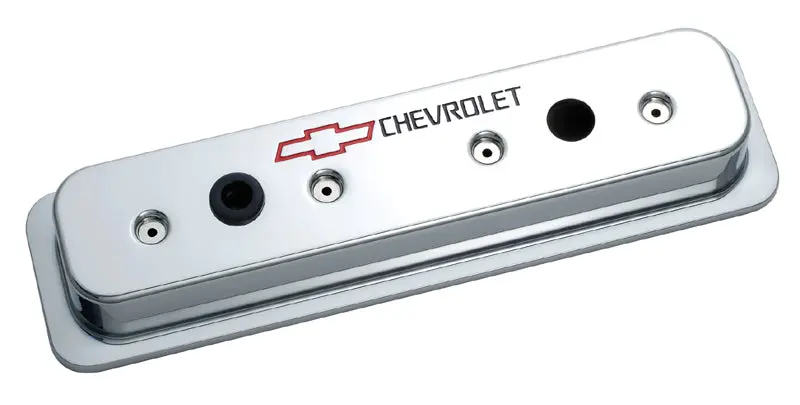 Proform Sbc Chrome Bowtie V/C's - Tall W/Baffle 1