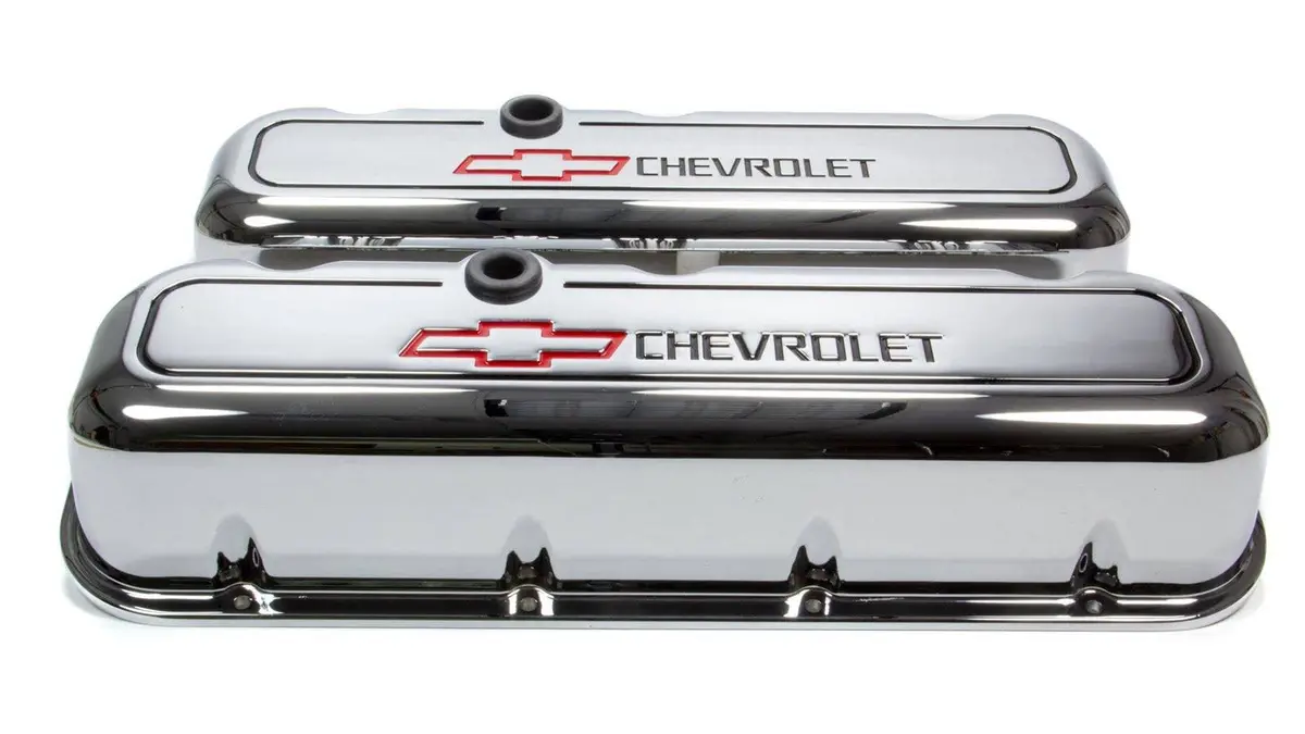 Proform Bbc Chrome Die Cast V/C's - Tall W/Baffle 1