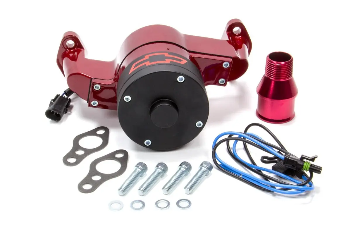 Proform Small Block Chevy Electric Water Pump With Bowtie Logo 1