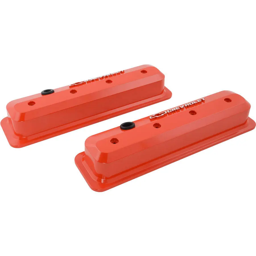 Proform Sbc Valve Cover Slant Edge Black Crinkle 1