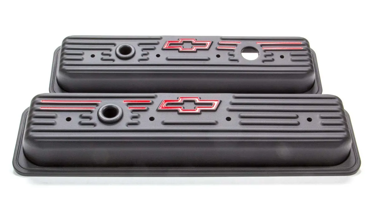 Sbc Blk Crinkle Center Bolt V/C Short W/ Baffle 1