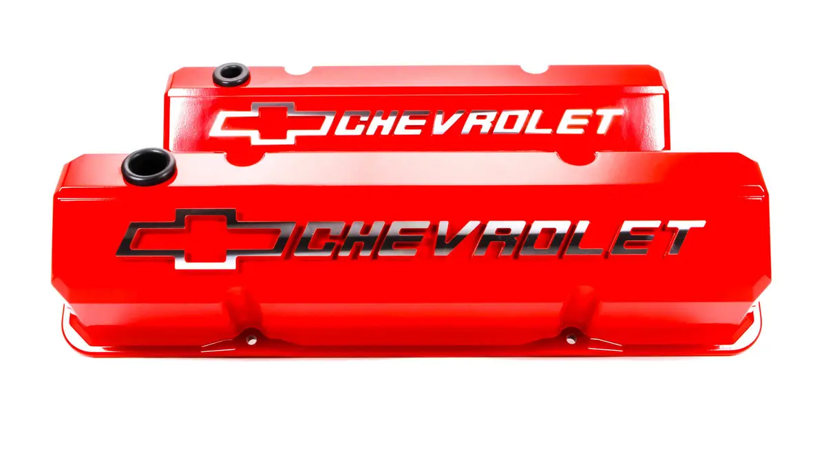 Sbc Slant Edge V/C's - Die Cast - Red 1