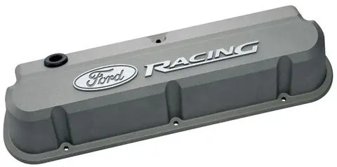 Ford Racing Steel Valve Covers Black Crinkle 1