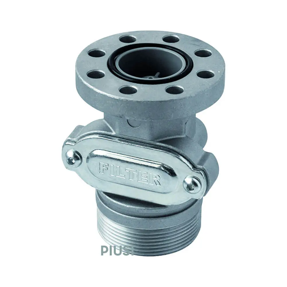 Piusi Cube 2" Drum Connector - Integrated Valve To Suit X50/G6 1