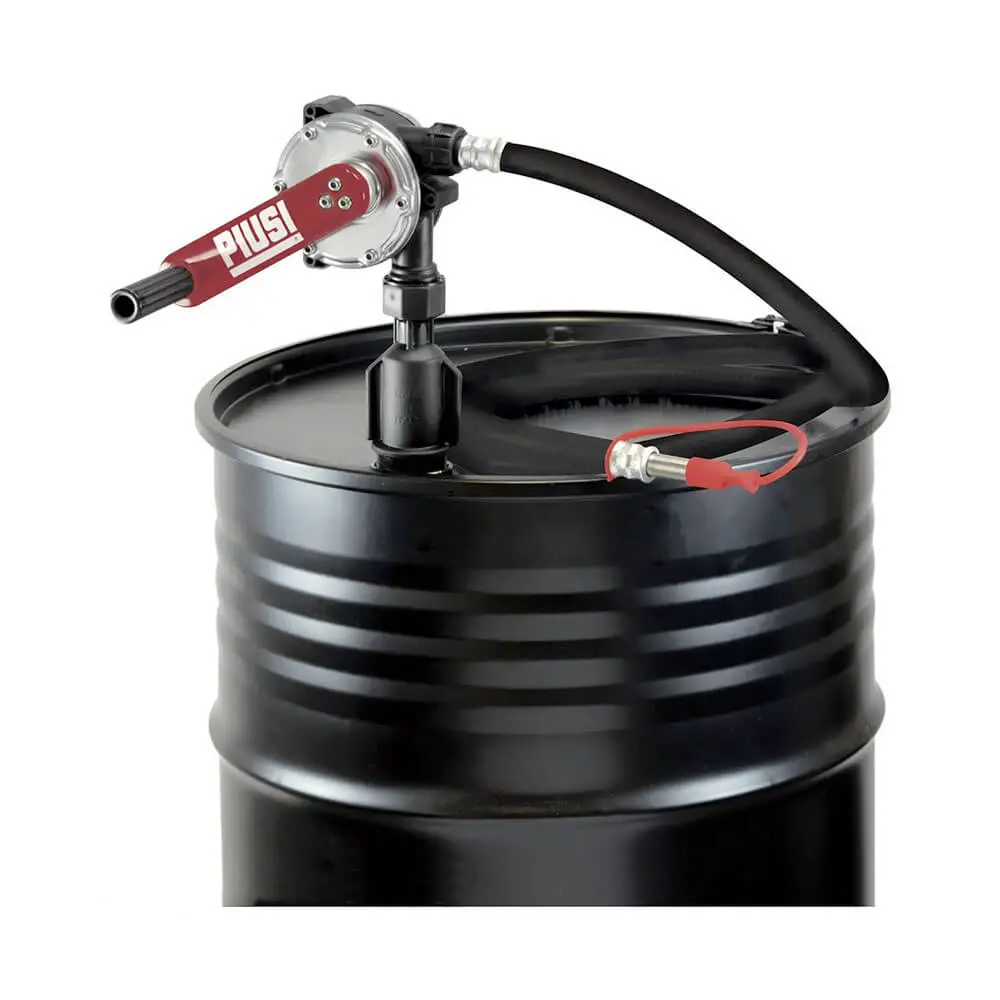 Piusi Dn50 Hand Pump - Male Bsp Thread, Suction Pipe, 3M Delivery Hose, Stainless Steel Spout, 38L Per 100 Revolutions 1