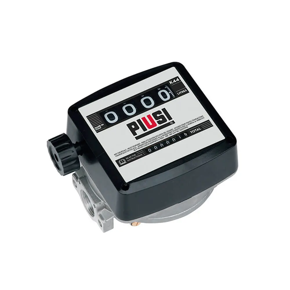 Piusi Mechanical Flow Meter K44, 4 Digit 25Mm Ff, 20-120Lpm Litre Display 1