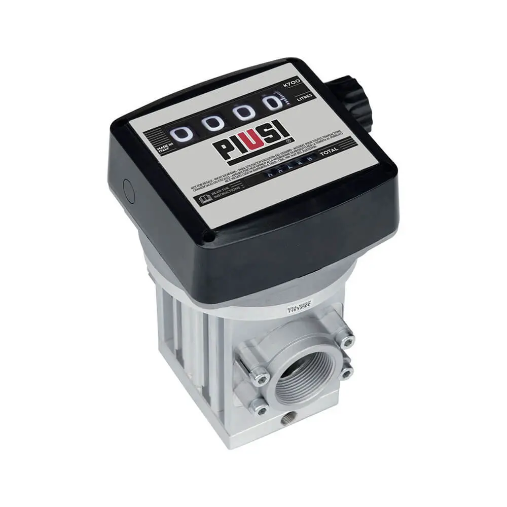 Piusi Flow Meter K700m - 40Mm (1.5") Inlet / Outlet. Mechanical Register 1