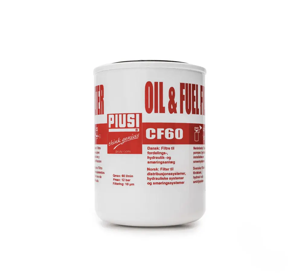 Piusi Filter Element - Oil & Fuel, 60Lpm, 10Μm (To Suit F0777200a Filter Kit Particulate) 1
