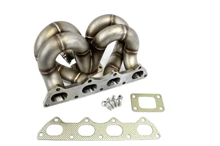 Plm Power Driven T3 Ramhorn Turbo Manifold A/C & P/S Compatible B-Series B16 B18 B20 1