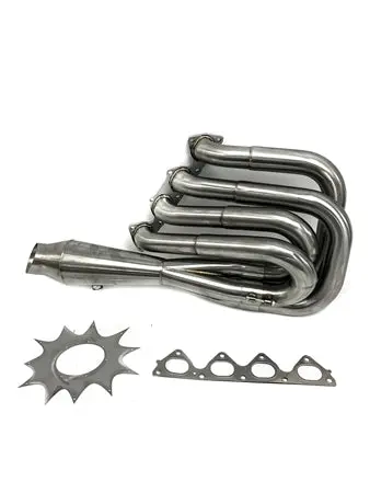 Plm Power Driven B-Series Hood Exit Race Header With 4-1 Megaphone B18 B20 1