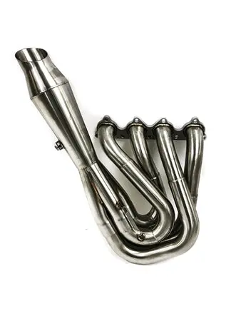 Open Box Plm Power Driven H-Series Hood Exit Race Header 4-1 Megaphone H22 F20b H22a 1