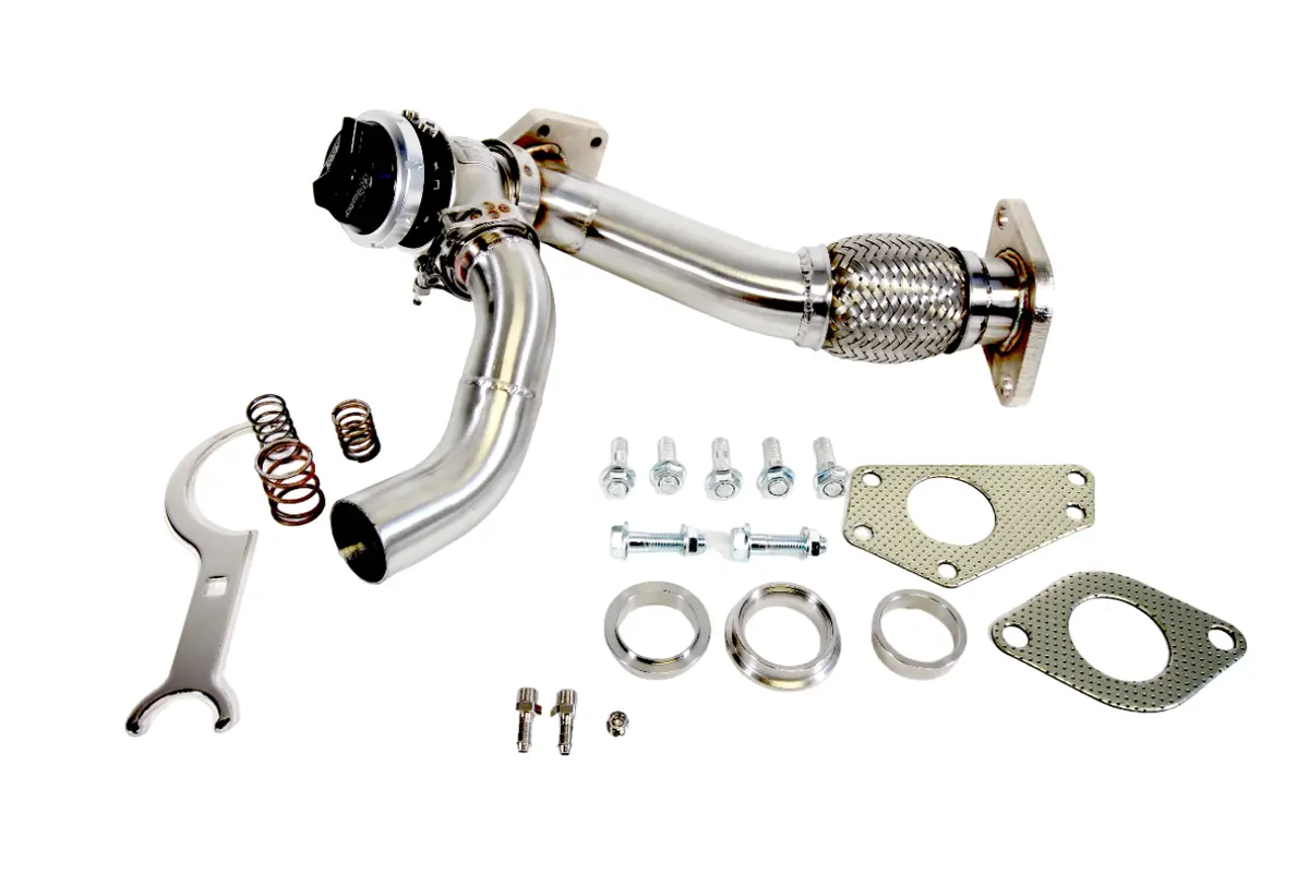 Plm Power Driven Subaru 3-Bolt Ewg Up Pipe With Turbosmart Wg40 Gen V Wastegate 1