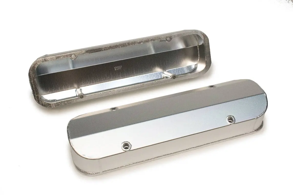 Prw Ind Valve Cover Set Pontiac V8 - Fabricated Aluminum 1