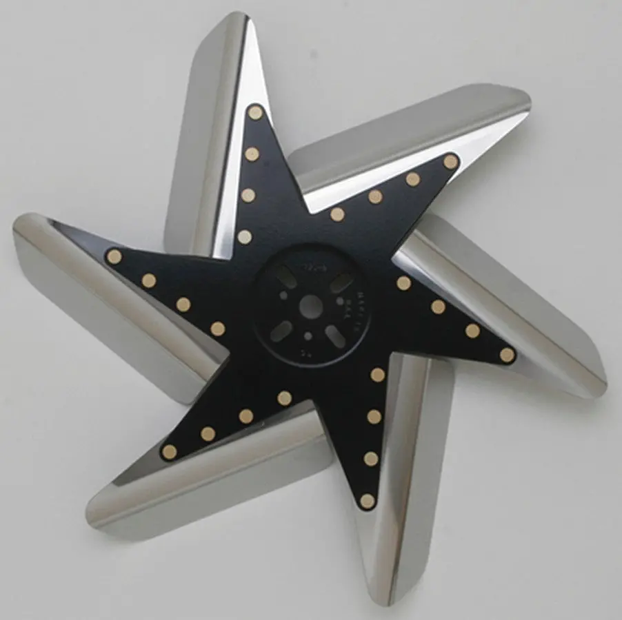 Flex Fan Aluminum 18In Black Center/Red Blades 1