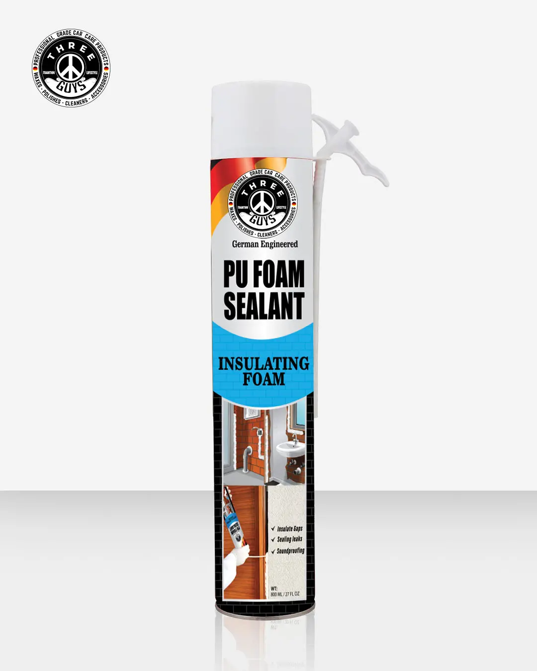 Pu Foam Sealant 800Ml – Insulate, Seal & Protect | Three Guys - German Engineered 1
