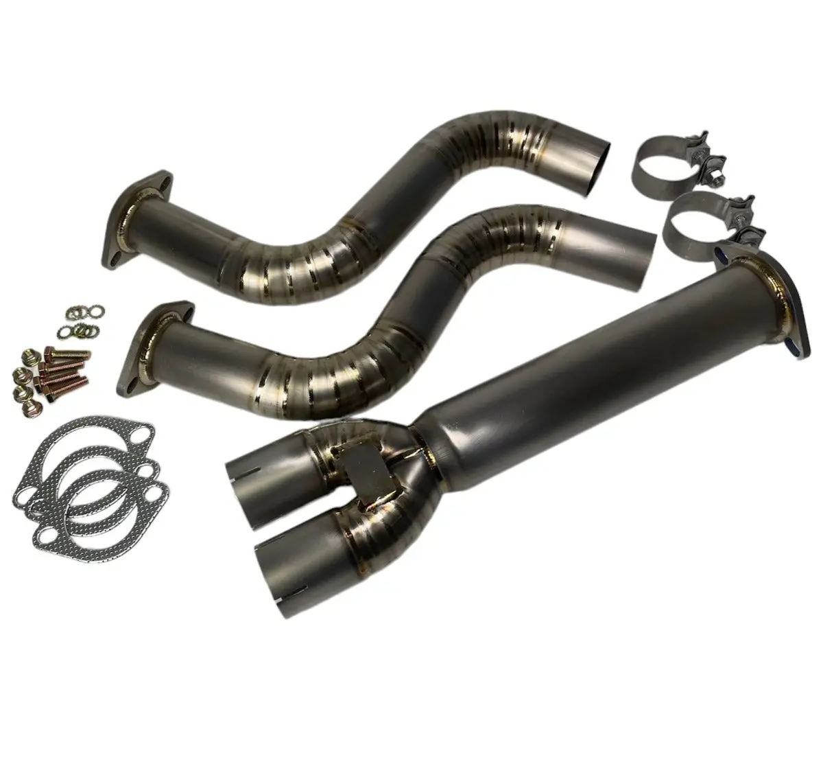 Plm Power Driven Titanium Mid Y-Pipe For Nissan 370Z 1