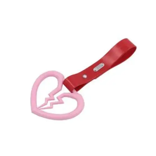 Pink Broken Heart Tsurikawa Pink Pvc Strap 1