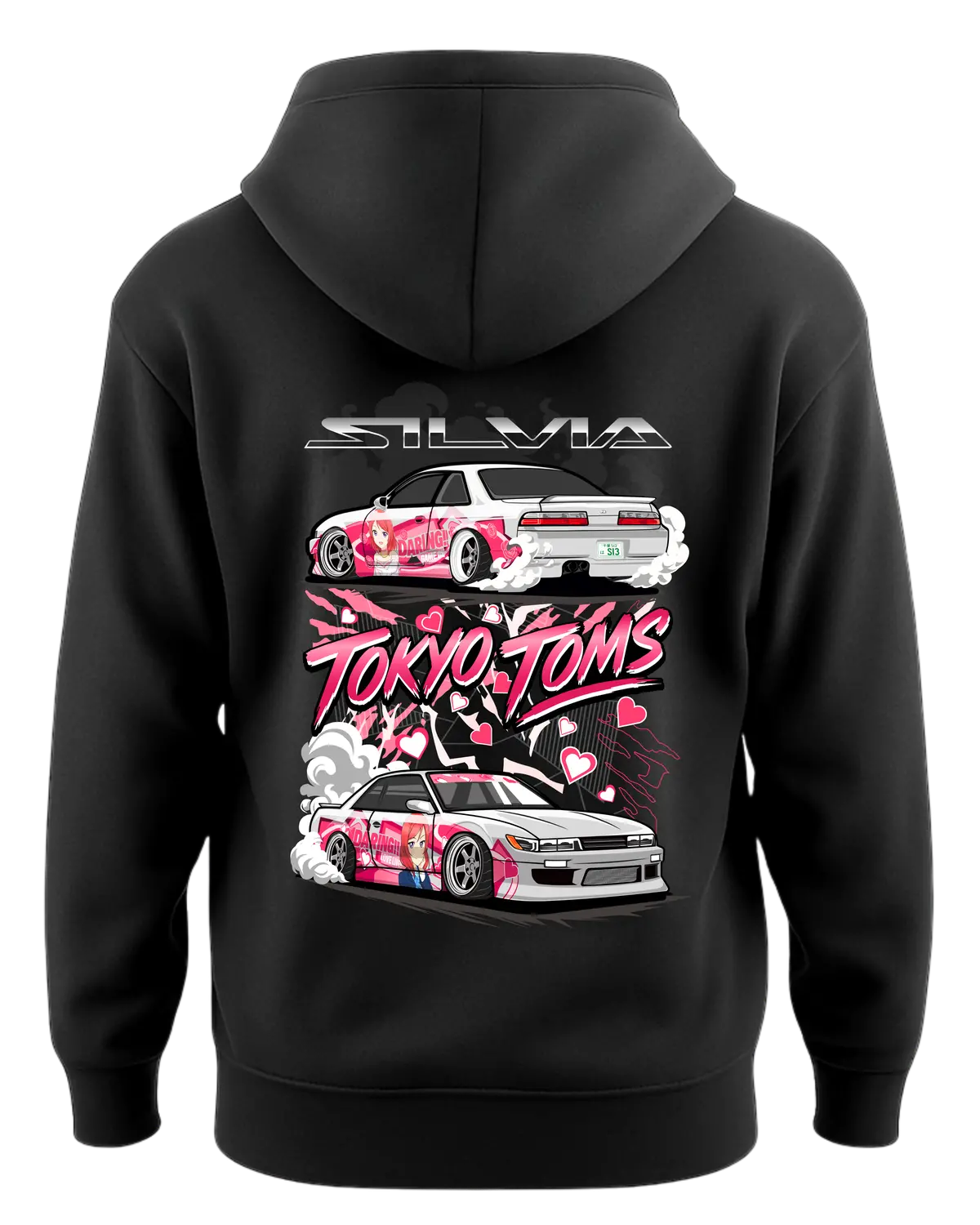 Silvia S13 Pink Storm Hoodie 1